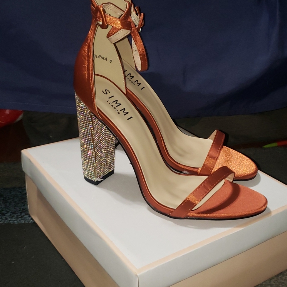 Orange Heels Size 10